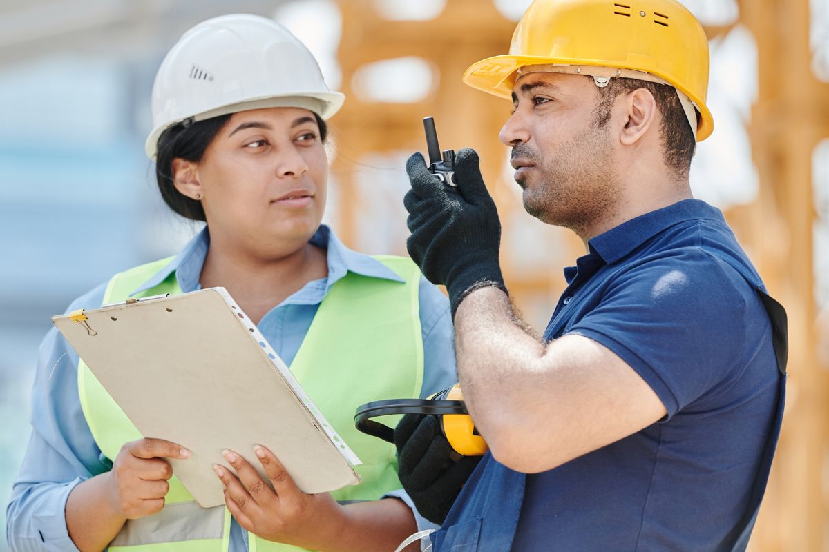 Travailleurs sur chantier, prévention et accident du travail